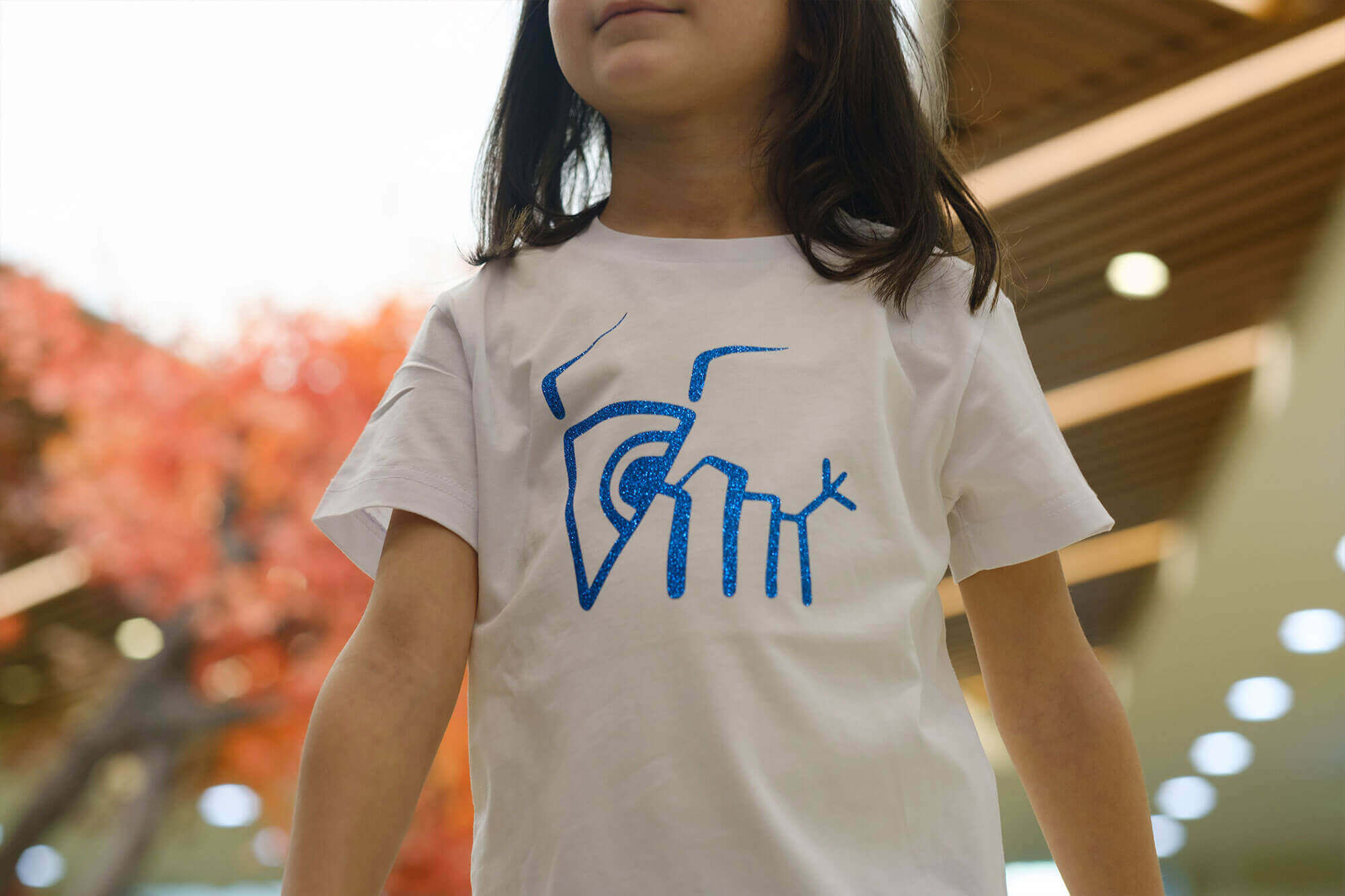 T-shirt ant blue